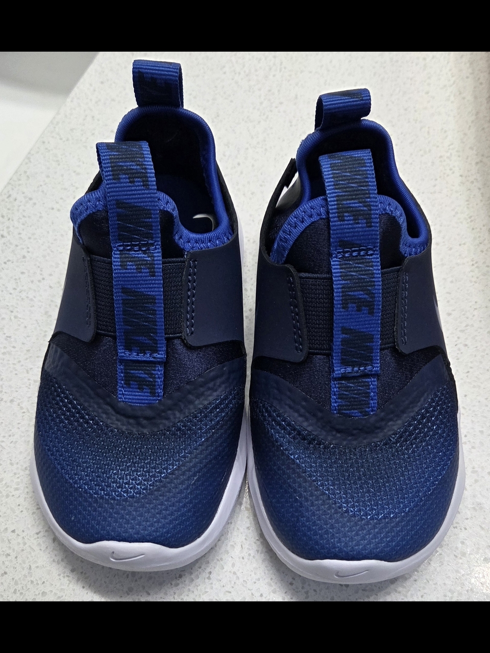 Nike Kids Blue Slip-On Mesh Sneakers